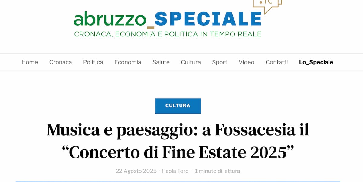 Concerto di fine estate 2025 - Rassegna 