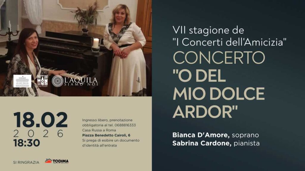 Casa Russa a Roma continua il progetto “I Concerti dell’Amicizia”