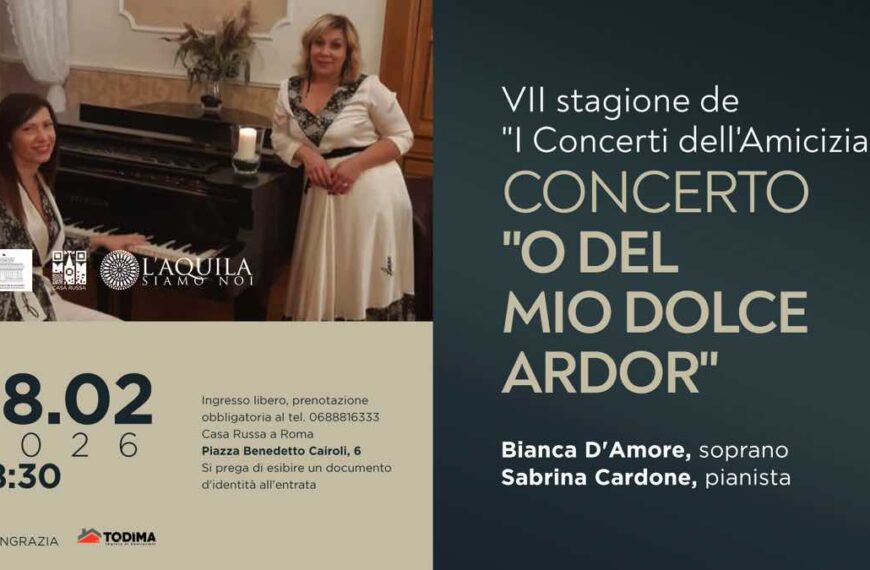 Casa Russa a Roma continua il progetto “I Concerti dell’Amicizia”