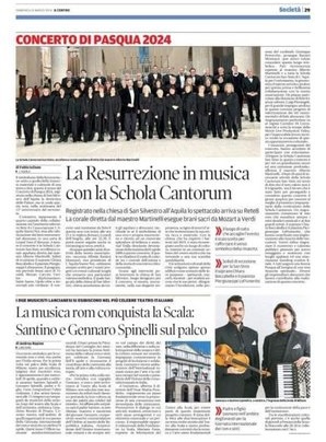Pasqua nella chiesa di San Silvestro